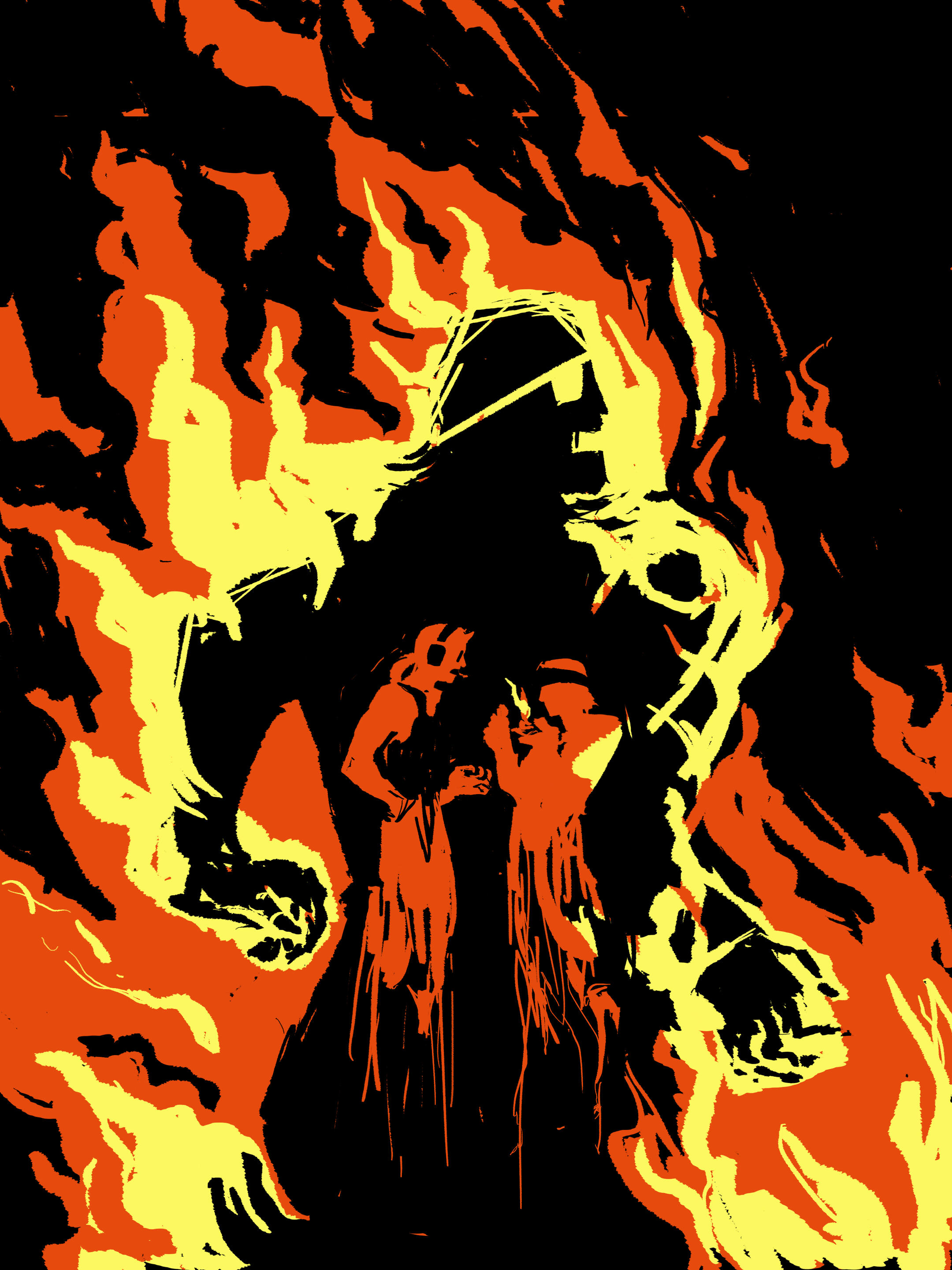 "Burn" Graphic Illustration